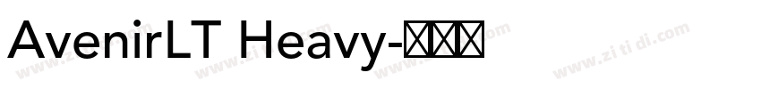 AvenirLT Heavy字体转换